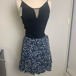 Leopard Wraparound Mini Skirt